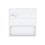 NYTSTND TRIO TRAY MagSafe Compatible Wireless Charging Station // White Top (Midnight Black Base)
