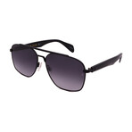 Rag & Bone // Men's Pilot Sunglasses V2 // Matte Black + Black + Gradient Gray