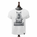 Dog's Dinner T-Shirt // Vintage White (L)