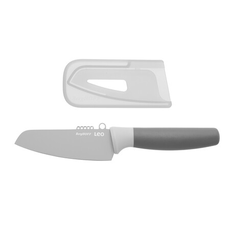 Leo 4.25" Stainless Steel Vegetable Knife + Zester (Gray)