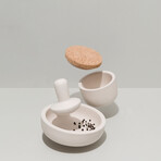 BergHOFF Leo 2Pc 6.75" Stoneware Mortar and Pestle