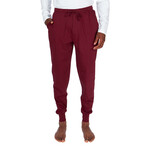 Light Weight Cuffed Lounge Pant // Maroon (L)