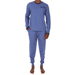 Lounge Pant + Shirt Set // Denim Blue (M)
