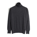 Sawyer Knit Turtleneck Sweater // Anthracite (Small)