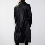 Punisher Leather Trench Coat // Black (3XL)