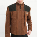 Han Solo Star Wars Suede Leather Jacket // Brown (S)