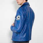 Dragon Ball Z Trunks Leather Jacket // Blue (3XL)
