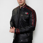 Mass Effect N7 Leather Jacket // Black (2XL)