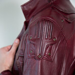 Guardians of the Galaxy Star Lord Leather Jacket // Maroon (XS)