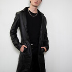 Punisher Leather Trench Coat // Black (3XL)
