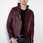Guardians of the Galaxy Star Lord Leather Jacket // Maroon (3XL)