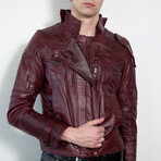 Guardians of the Galaxy Star Lord Leather Jacket // Maroon (2XL)