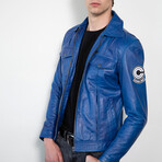 Dragon Ball Z Trunks Leather Jacket // Blue (S)