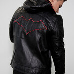 Red Hood Limited Edition Leather Jacket // Black + Red (L)