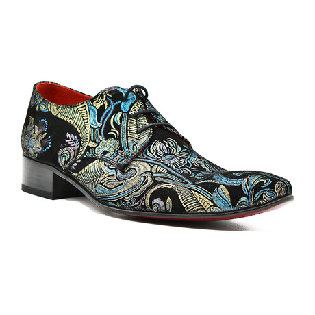 Gianni Shoe // Blue Paisley (Euro: 40) - Fertini Leather Shoes - Touch ...