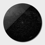 Galaxy Map // Round // Dark (16"Ø)