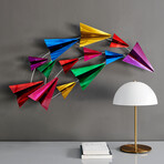 Paper Planes Wall Art (Multicolor)