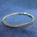 Sterling Silver Foxtail Link Chain Bracelet // 8" // 2.5mm