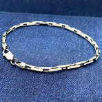Sterling Silver Boston Link Chain Bracelet // 8" // 2.5mm