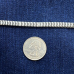 Sterling Silver Square Snake Chain Bracelet // 4.5mm (7.5" // 11.7g)