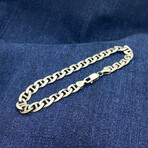 Sterling Silver Gucci Link Chain Bracelet // 8.5" // 6.5mm