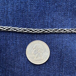 Sterling Silver Wheat Link Chain Bracelet // 8" // 3.5mm