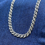 Sterling Silver Layered Link Chain Necklace // 20" // 4.5mm