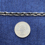 Sterling Silver Prince of Wales Link Chain Bracelet // 8" // 3mm