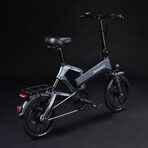 Dasher Foldable Bicycle // Charcoal (Silver)