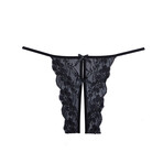 Allure // Bella Open Lace Panty // Black