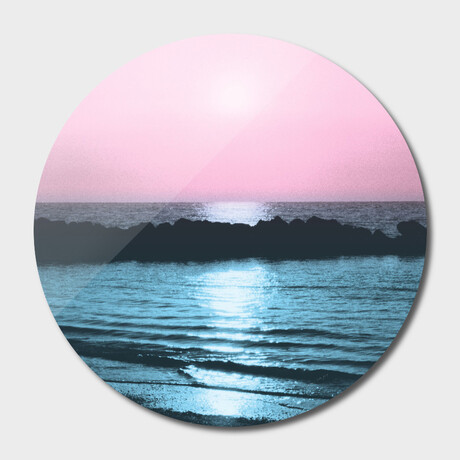 Sunset Ocean Bliss #5 #nature #art (16"Ø)