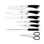 8-Piece Knife Set // Acrylic Stand // Black + Steel