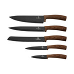 6-Piece Knife Set // Magnetic Holder // Ebony Rosewood