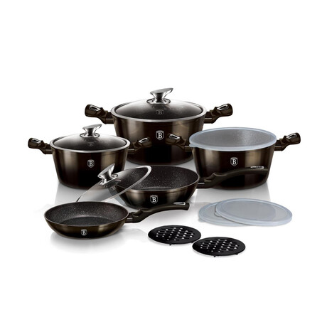 13-Piece Kitchen Cookware Set // Black