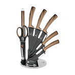 8-Piece Knife Set // Matte Black + Maple