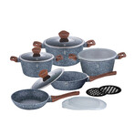13-Piece Kitchen Cookware Set // Gray Stone