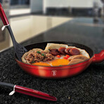 13-Piece Kitchen Cookware Set // Burgundy