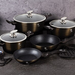 13-Piece Kitchen Cookware Set // Midnight Black