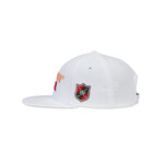 Breakfast Ball Flat Brim Covert // White