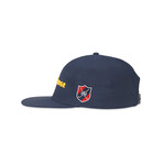 Foot Wedge Flat Brim Covert // Navy