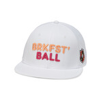 Breakfast Ball Flat Brim Covert // White