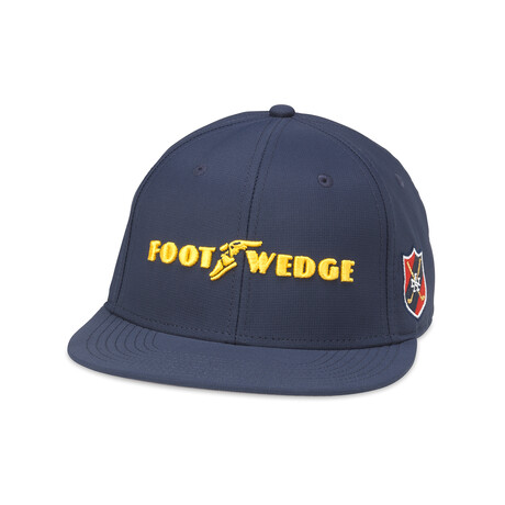 Foot Wedge Flat Brim Covert // Navy