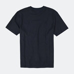 Reversed Terry T-Shirt // Navy (2XL)