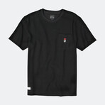 Reversed Terry T-Shirt // Black (S)
