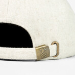 Pineapple Peaked Cap // Natural + Navy