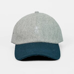 Pineapple Wool Cap // Stone Gray + Navy