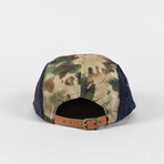 Cardura 5 Panel Cap // Camo + Brown