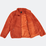 Sherpa Fleece Jacket // Rust Orange (L)