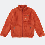 Sherpa Fleece Jacket // Rust Orange (L)