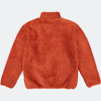 Sherpa Fleece Jacket // Rust Orange (L)